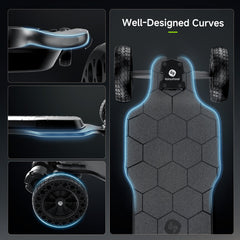 isinwheel V10 Off Road Electric Skateboard with Ambient Light & Remote Control