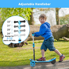 isinwheel Long Range 3 Wheel Kids Electric Scooter