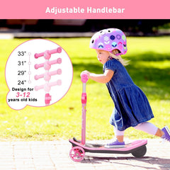 isinwheel Long Range 3 Wheel Kids Electric Scooter