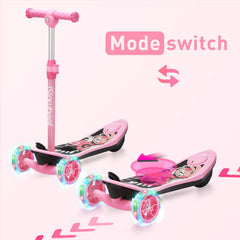isinwheel Long Range 3 Wheel Kids Electric Scooter