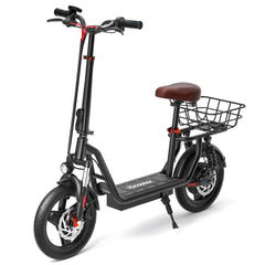 iScooter | i14 800W Electric Scooter with Seat & Basket for Adults