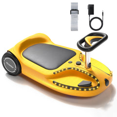 iScooter | TC3 Electric Wiggle Car 4 in 1 Ride on Toy 3 Speed Modes For Ages 3+ with Lithium Rechargeable Battery＆Pull Rope