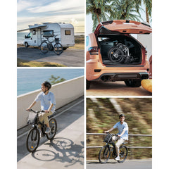 isinwheel M40 Folding Electric Bike with Basket