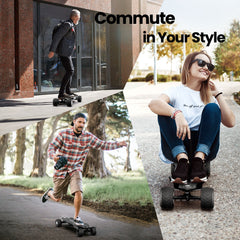 isinwheel V8 Electric Skateboard with Portable Removable Battery & Remote Control