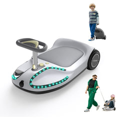iScooter | TC3 Electric Wiggle Car 4 in 1 Ride on Toy 3 Speed Modes For Ages 3+ with Lithium Rechargeable Battery＆Pull Rope