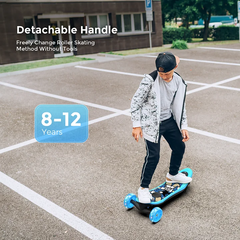 iScooter | 3-Wheel Mini 2in1 Kids Electric Scooter Height Adjustable Foldable Lean to Steer Kick Scooter for 3-12 Boys Girls