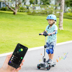 iScooter | iK2 3-Wheel Electric Scooter Adjustable Height for Kids Ages 3-8 Unique Gift