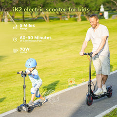 iScooter | iK2 Electric Scooter Bluetooth Music Speaker for Kids Ages 3-8
