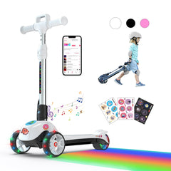 iScooter | iK2 3-Wheel Electric Scooter Adjustable Height for Kids Ages 3-8 Unique Gift