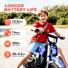 isinwheel A12 Electric Dirt Bike for Kids