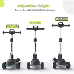 iScooter | iK2 3-Wheel Electric Scooter Adjustable Height for Kids Ages 3-8 Unique Gift