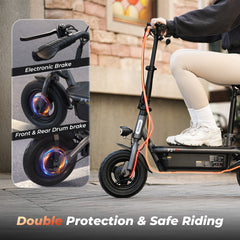 iScooter | F3 1000W Motor Electric Scooter with Seat