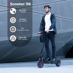 iScooter | i10 Commuter Electric Scooter for Adult 650 Motor