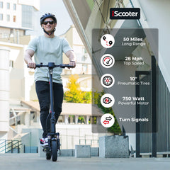 iScooter | i10 Commuter Electric Scooter for Adult 650 Motor