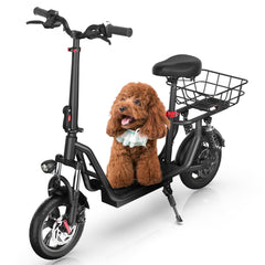 iScooter | i12 500W Electric Scooter With Seat & Carry Basket