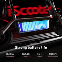 iScooter | F2 Electric Scooter with Seat 10" Pneumatic Tire