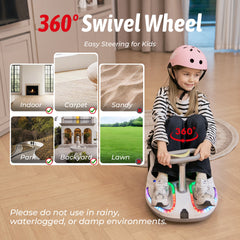 iScooter | TC3 Electric Wiggle Car 4 in 1 Ride on Toy 3 Speed Modes For Ages 3+ with Lithium Rechargeable Battery＆Pull Rope