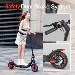 iScooter | i8M Electric Scooter 15 Miles Long Range, 19 MPH Top Speed