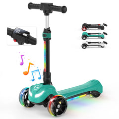 iScooter | B2 Light Up 3-Wheels Scooter with Bluetooth Control for Age 3-8