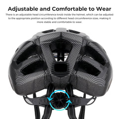 Carbon Fiber Lightweight Mountain & Road Bicycle Helmet