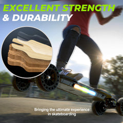 isinwheel V10 Off Road Electric Skateboard with Ambient Light & Remote Control