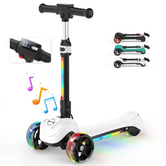 iScooter | B2 Light Up 3-Wheels Scooter with Bluetooth Control for Age 3-8