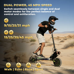 GT4 2400W Dual Motor Off-Road Electric Scooter