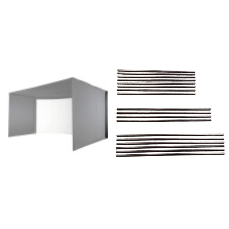 Carl's Place | Back Cover Pipe Kit for Curved Golf Simulator Enclosure