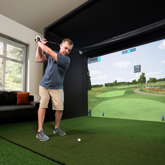 Carl's Place | C-Series Pro Golf Simulator Enclosure Kit with Impact Screen