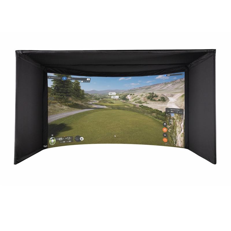 Carl's Place | Curved Golf Simulator Enclosure Kit with Impact Screen