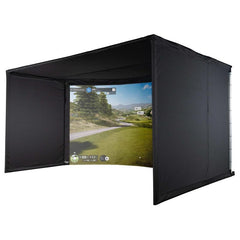 Carl's Place | Curved Golf Simulator Enclosure Kit with Impact Screen