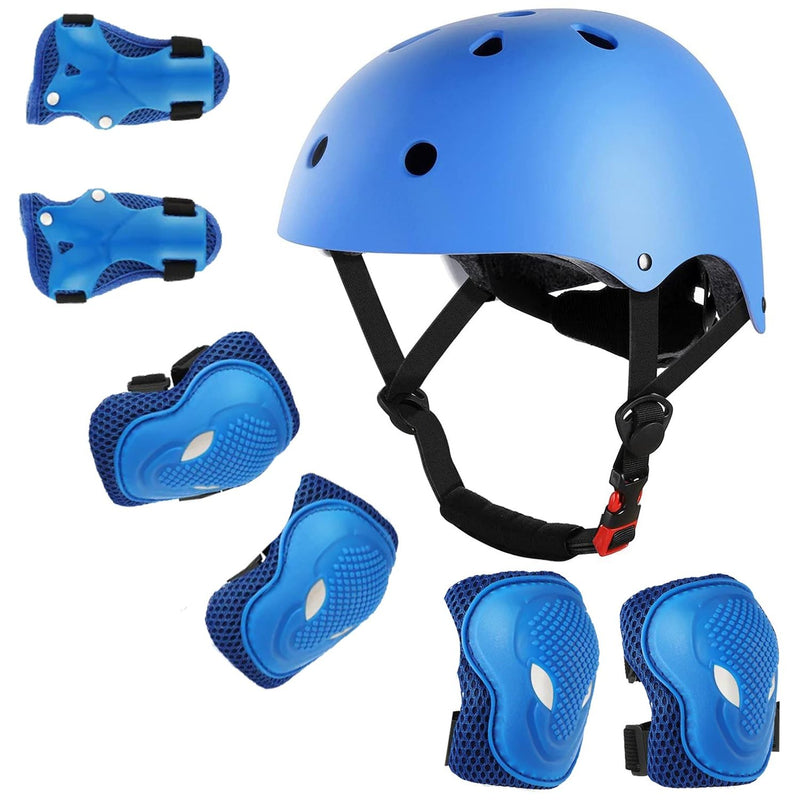 isinwheel Kids Bike Helmet Set Skateboard Knee Pads Wrist Guards