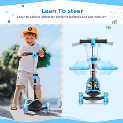 iScooter | 3-Wheel Mini 2in1 Kids Electric Scooter for 3-12 Boys Girls