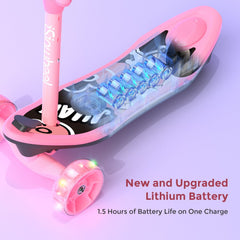 isinwheel Long Range 3 Wheel Kids Electric Scooter