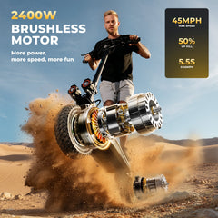 GT4 2400W Dual Motor Off-Road Electric Scooter