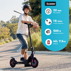 iScooter | i9M Foldable Commuting Electric Scooter 500W