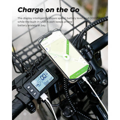 isinwheel M40 Folding Electric Bike with Basket