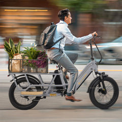 CYCrown | CycWagen Dual Battery Longtail Cargo Ebike