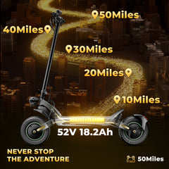 GT4 2400W Dual Motor Off-Road Electric Scooter