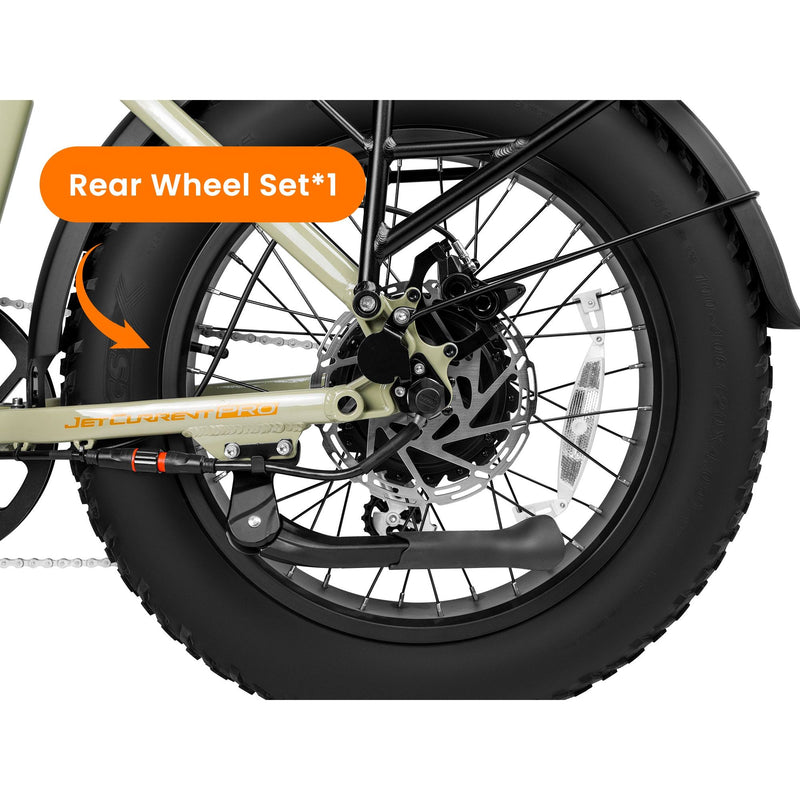 Velowave | Rear Wheel with Motor & Disc Brake Rotor for Jet Current Pro