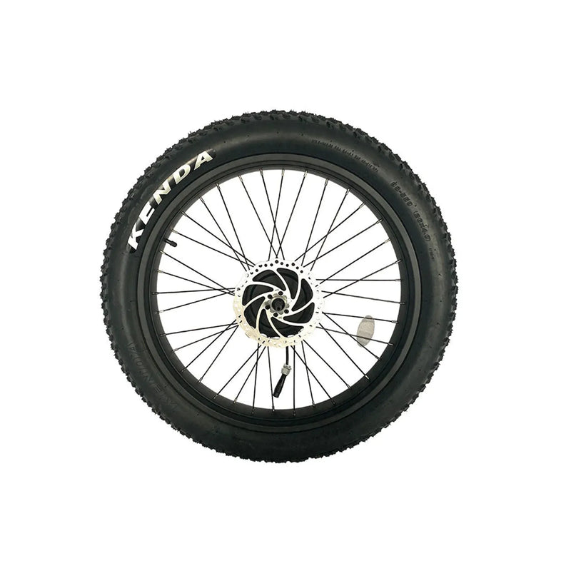 Velowave | Rear Wheel with Motor & Disc Brake Rotor for Ranger/Rover Fat Tire Electric Bike